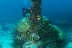 engine from Betty bomber at Truk lagoon
