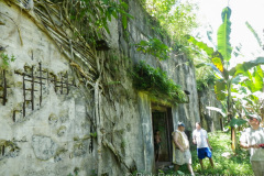 Warehouse near the Command center on Etten Island, Chuuk (Truk) Lagoon.