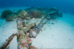 aircraft wing near the Fujikawa Maru wreck