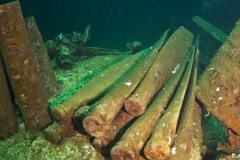 spare propellers on Fujikawa Maru wreck.