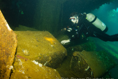 plane parts on the Fujikawa Maru wreck.