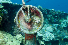ship's telegraph on the Fujikawa Maru wreck.