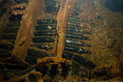 bottles of saki on the Heian maru wreck