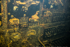 fuse panel in the Kensho Maru at Truk Lagoon