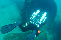 smokestack of the Regina wreck
