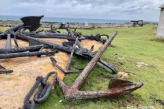 Collection of anchors at the Keep in Bermuda