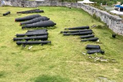 Collection of cannons on display at the Keep.
