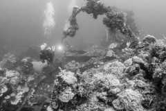 Sankisan Maru wreck at Chuuk (Truk) Lagoon.