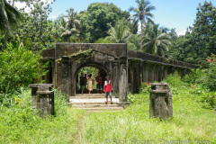 former Naval hospital at Tonoas Island, Chuuk lagoon.