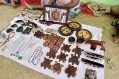 local Fijian crafts for sale at Volivoli.