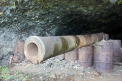 artillery gun on weno, chuuk lagoon