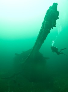 diving Marsh wreck, Kingston