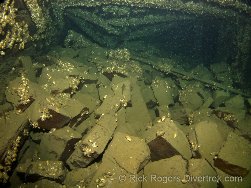 cargo of stone in the Indiana wreck
