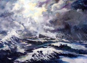 Painting Dean Richmond freighter.