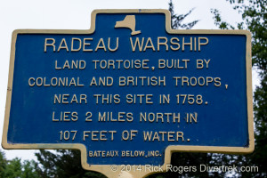 Radeau warship placard
