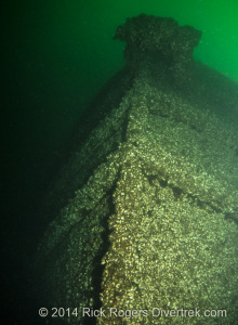 Bow of George T. Davie wreck