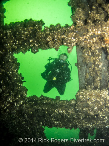 The Glendora shipwreck.