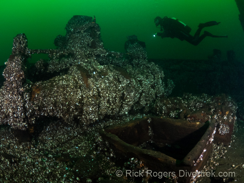 Windlass on City of Sheboygan wreck